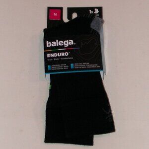 Balega Enduro Trail Medium Cushion Unisex Crew Socks Women's Medium NWT Black